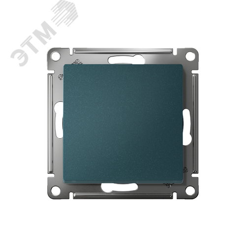 Переключатель одноклавишный ATLASDESIGN схема 6 10АХ механизм изумруд - фото 2