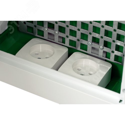 Корпус встраиваемый с прозрачной дверью 3ряд/36мод 2 розетки City9 Box IT к - фото 2