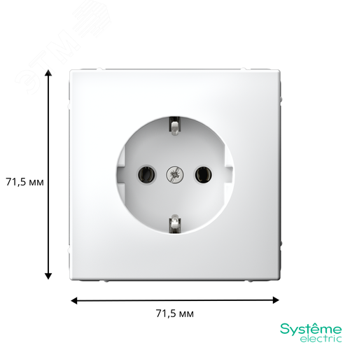 ARTGALLERY РОЗЕТКА с заземлением, 16А, механизм, быстрозажимные клеммы, лотос - фото 3