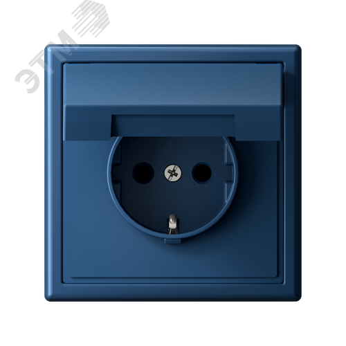 ARTGALLERY РОЗЕТКА с заземл. со шторк. с крышк., 16А, IP20,  механизм, быстрозажимные клеммы, аквамарин - фото 5