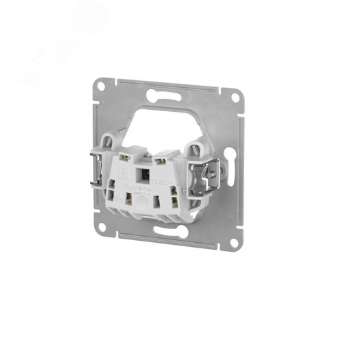 GLOSSA РОЗЕТКА без заземления, 16А, быстрозажимные клеммы, БЕЛЫЙ - фото 3