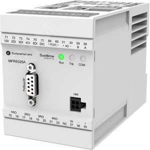 Изображение товара РЕЛЕ MFR530 PROFIBUS-DP + MODBUS-RTU 0.2-5A ТТ ?10.5ММ 80-270В AC/DC (шт)