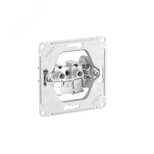 ATLASDESIGN РОЗЕТКА без заземления, 16А, в сборе, быстрозажимные клеммы, ЖЕМЧУГ - фото 3