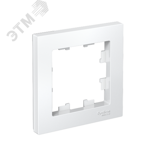 Рамка однопостовая ATLASDESIGN белый - фото 1