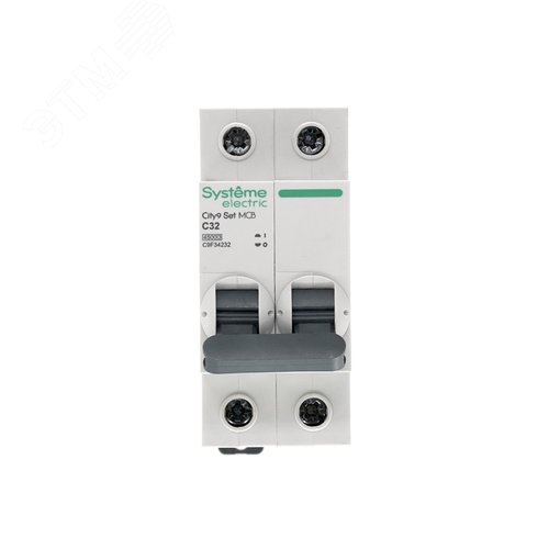 Выключатель автоматический двухполюсный 32А С 4.5kA 230В City9 Set - фото 9