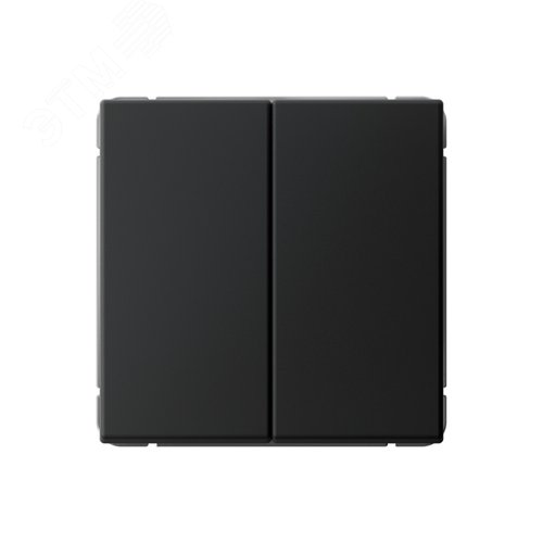 Изображение товара ARTGALLERY 2-клавишный ВЫКЛЮЧАТЕЛЬ, 10АХ, механизм, быстрозажимные клеммы, КАРБОН (шт)