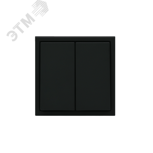 ARTGALLERY 2-клавишный выключатель, сх.5, 10АХ, механизм, карбон - фото 6