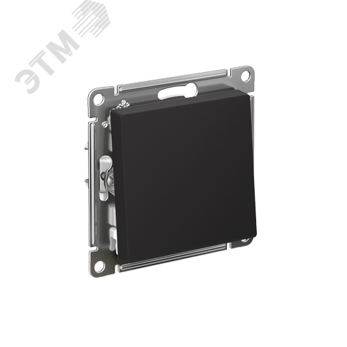 Изображение товара Выключатель с самовозвратом ATLASDESIGN схема 1 10АХ механизм карбон (шт)