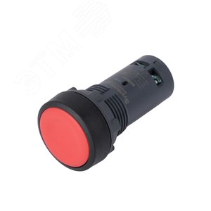 Изображение товара Кнопка SB7 моноблочная 22мм красная с возвратом, пластик, 1НЗ, IP65 (шт)