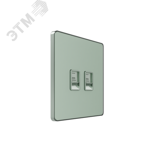 Изображение товара Розетка информационная С/У RJ-45 кат.5e 2-я, Таежное утро , Systeme Infinity (шт)