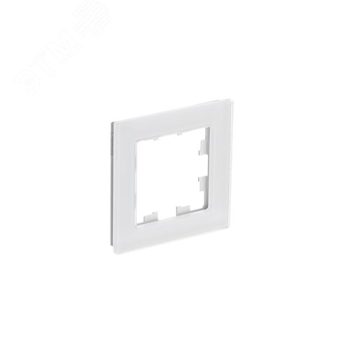 Изображение товара ATLASDESIGN NATURE 1-постовая РАМКА, НАТУРАЛЬНОЕ СТЕКЛО, БЕЛЫЙ (шт)