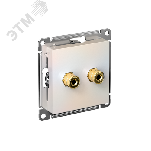 Изображение товара Аудиорозетка ATLASDESIGN двухместная жемчуг (шт)