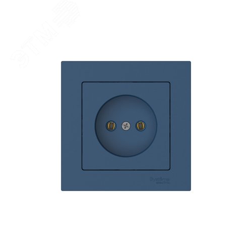 ATLASDESIGN РОЗЕТКА без заземления, 16А, в сборе, быстрозажимные клеммы, АКВАМАРИН - фото 4