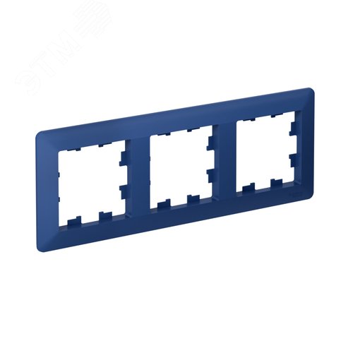 ATLASDESIGN AIR 3-постовая РАМКА, АКВАМАРИН/дымчатый черный - фото 2