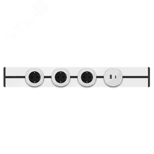 MultiTrack Шина открытой установки трековой системы 40 см Белый - фото 2