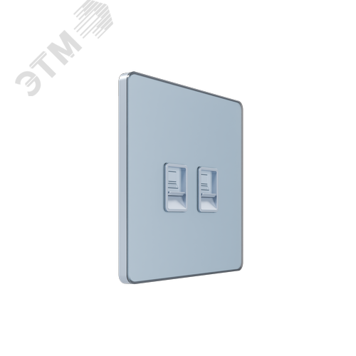 Изображение товара Розетка информационная С/У RJ-45 кат.5e 2-я, Стальное небо , Systeme Infinity (шт)
