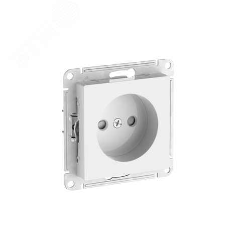 Изображение товара ATLASDESIGN РОЗЕТКА без заземления со шторками, 16А, быстрозажимные клеммы, БЕЛЫЙ (шт)
