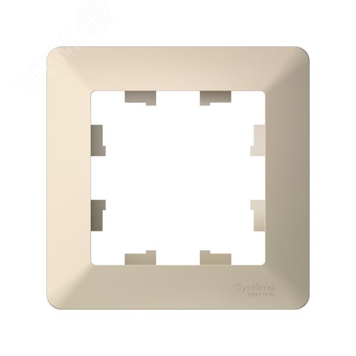 ATLASDESIGN AIR 1-постовая РАМКА, БЕЖЕВЫЙ/дымчатый белый - фото 2