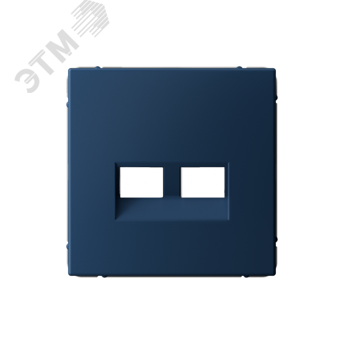 ARTGALLERY НАКЛАДКА двойная для информационных функций типа Keystone, АКВАМАРИН - фото 1