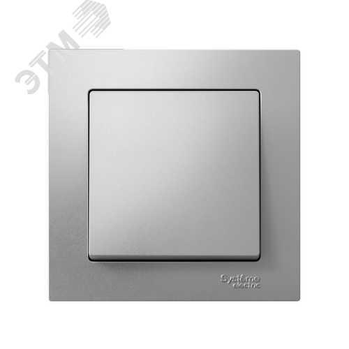 ATLASDESIGN 1-клавишный ВЫКЛЮЧАТЕЛЬ, сх.1, 10АХ, в сборе, быстрозажимные клеммы, АЛЮМИНИЙ - фото 2