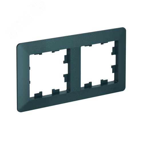 ATLASDESIGN AIR 2-постовая РАМКА, ИЗУМРУД/дымчатый черный - фото 2