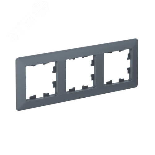 ATLASDESIGN AIR 3-постовая РАМКА, ГРИФЕЛЬ/дымчатый черный - фото 2