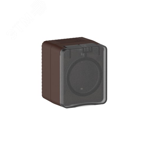 AtlasDesign PROFI IP54 О/У РОЗЕТКА с заземлением со шторками 16А 250В, КОРИЧНЕВЫЙ - фото 1