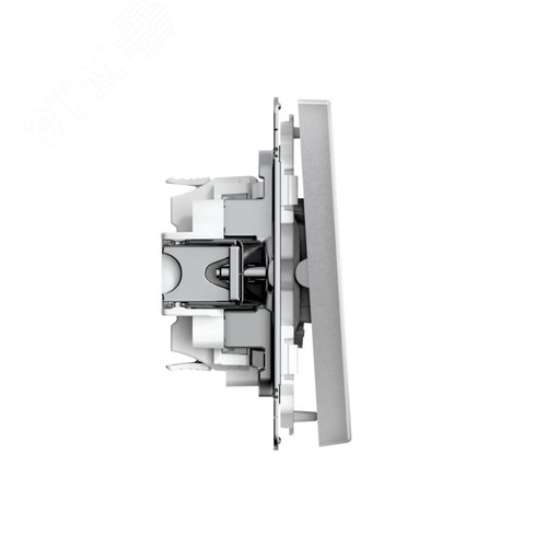 ARTGALLERY 2-клавишный ВЫКЛЮЧАТЕЛЬ КНОПОЧНЫЙ, 10АХ, механизм, быстрозажимные клеммы, АЛЮМИНИЙ - фото 3