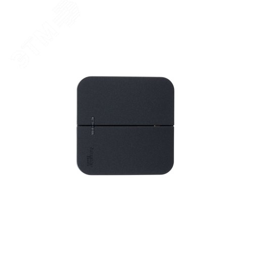 Выключатель BLANCA двухклавишный наружный (схема 5) с подсветкой и изоляционной пластиной 10а 250b антрацит - фото 2