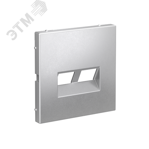 ARTGALLERY НАКЛАДКА двойная для информационных функций типа Keystone, АЛЮМИНИЙ - фото 2