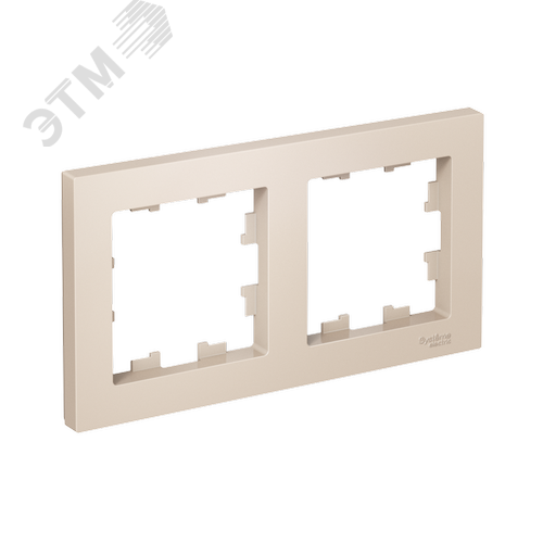 Изображение товара Рамка двухпостовая ATLASDESIGN универсальная бежевый (шт)