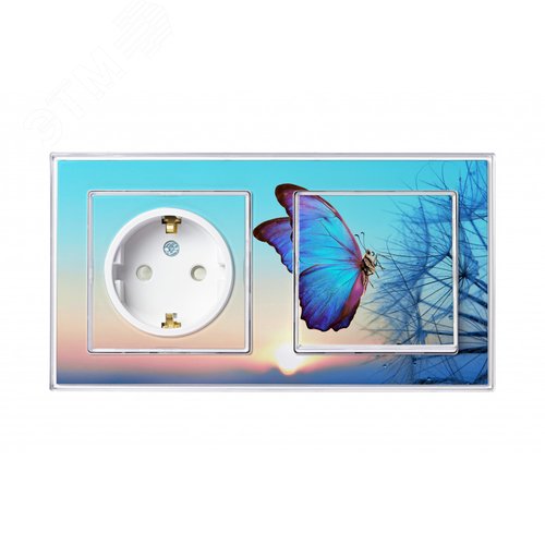 Выключатель одноклавишный ATLASDESIGN Art схема 1 10АХ механизм с возможностью установки            персонального изображения под клавишу - фото 12