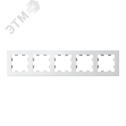 Рамка пятипостовая ATLASDESIGN универсальная белый - фото 2