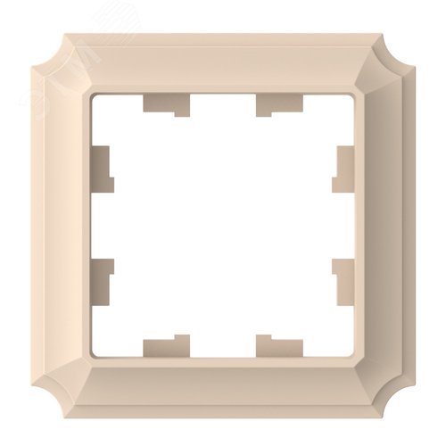 ATLASDESIGN ANTIQUE 1-постовая рамка, ПЕСОЧНЫЙ - фото 1