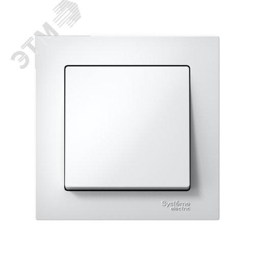 ATLASDESIGN 1-клавишный ВЫКЛЮЧАТЕЛЬ, сх.1, 10АХ, в сборе, быстрозажимные клеммы, БЕЛЫЙ - фото 2