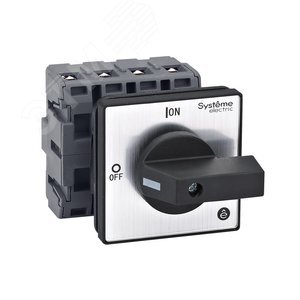 Изображение товара ВЫКЛЮЧАТЕЛЬ-РАЗЪЕДИНИТЕЛЬ 4P 63A IP20 С ЧЁРНОЙ РУКОЯТКОЙ НА ДВЕРЦУ 4 ВИНТАМИ (шт)