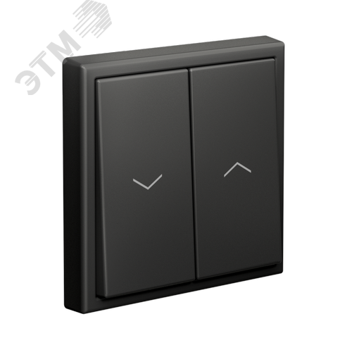 ARTGALLERY 2-клавишный выключатель для жалюзи, 2х сх.4, 10А, механизм, базальт - фото 5