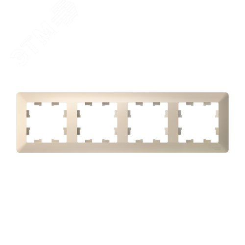 ATLASDESIGN AIR 4-постовая РАМКА, БЕЖЕВЫЙ/дымчатый белый - фото 1