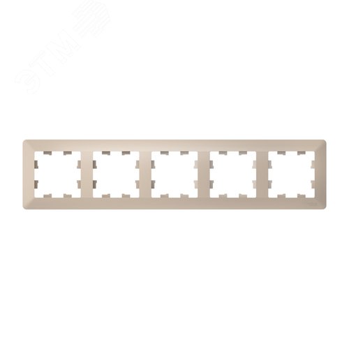 ATLASDESIGN AIR 5-постовая РАМКА, ПЕСОЧНЫЙ/дымчатый белый - фото 1