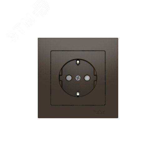 ATLASDESIGN РОЗЕТКА с заземлением со шторками, 16А, в сборе, быстрозажимные клеммы, МОККО - фото 4