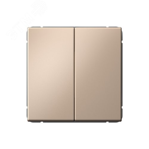 Изображение товара ARTGALLERY 2-клавишный переключатель, сх.6/2, 10АХ, механизм, песочный (шт)