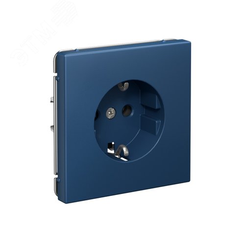 ARTGALLERY РОЗЕТКА с заземлением, 16А, механизм, быстрозажимные клеммы, аквамарин - фото 2