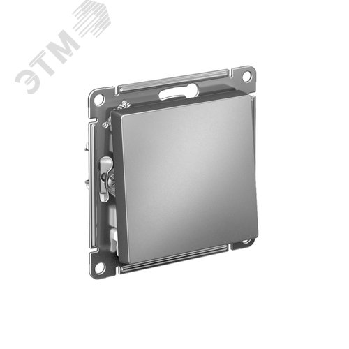 Изображение товара ATLASDESIGN 1-клавишный ПЕРЕКЛЮЧАТЕЛЬ, сх.6, 10АХ, быстрозажимные клеммы, СТАЛЬ (шт)