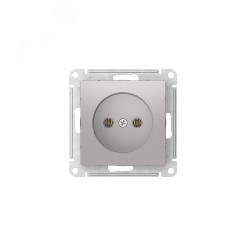 ATLASDESIGN РОЗЕТКА без заземления без шторок, 16А, быстрозажимные клеммы, АЛЮМИНИЙ - фото 4