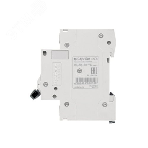 Выключатель автоматический двухполюсный 10А С 4.5kA 230В City9 Set - фото 4
