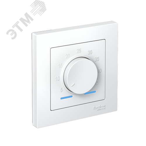 Изображение товара Термостат ATLASDESIGN электронный теплого пола с датчиком от +5 до +35C 16A в сборе белый (шт)