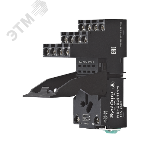 Изображение товара Разъем модульный 4СО 10А для промежуточного реле (без реле) (шт)