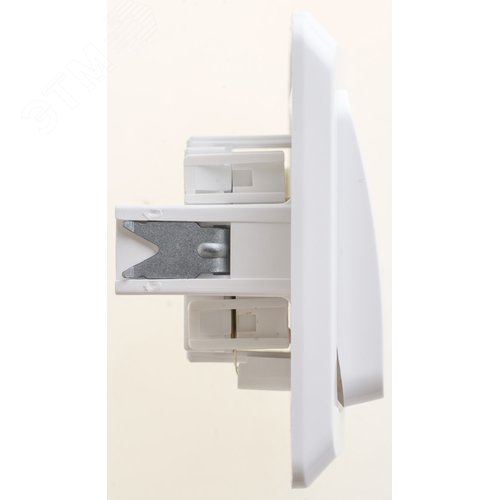 ЭТЮД Выключатель одноклавишный скрытый с подсветкой белый сх.1 - фото 5