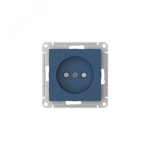 ATLASDESIGN РОЗЕТКА без заземления со шторками, 16А, быстрозажимные клеммы, АКВАМАРИН - фото 4