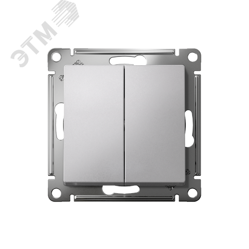 ATLASDESIGN 1-клавишный ВЫКЛЮЧАТЕЛЬ, сх.1, 10АХ, быстрозажимные клеммы, АЛЮМИНИЙ - фото 2